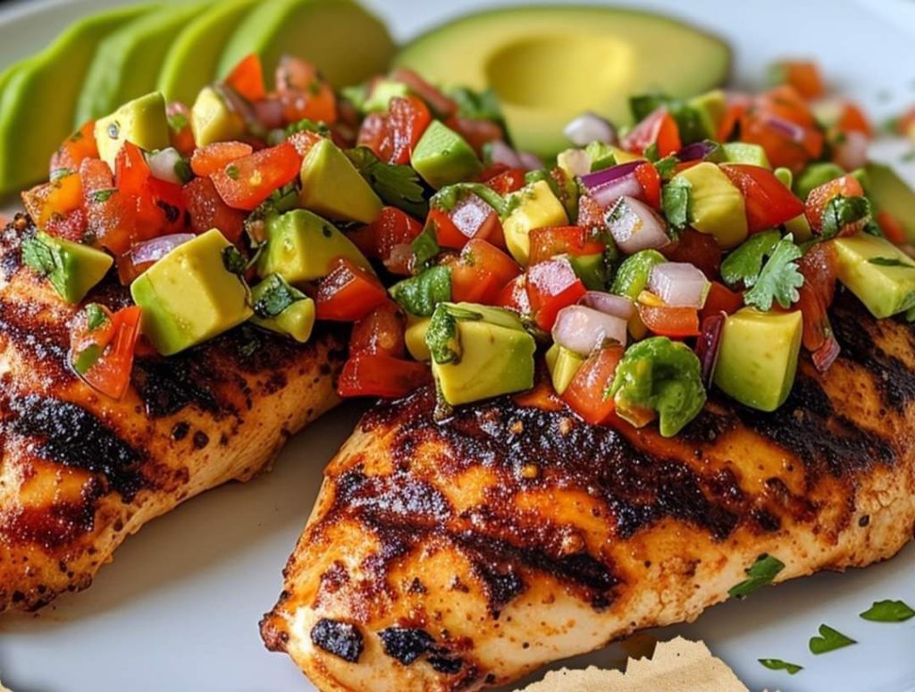 Fiesta Lime Chicken with Avocado Salsa - FULL RECIPE