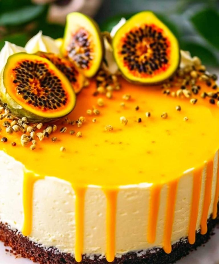 Healthy Passionfruit Cake