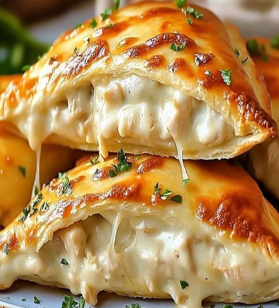 Air Fryer Chicken Alfredo Calzones Recipe FULL RECIPE