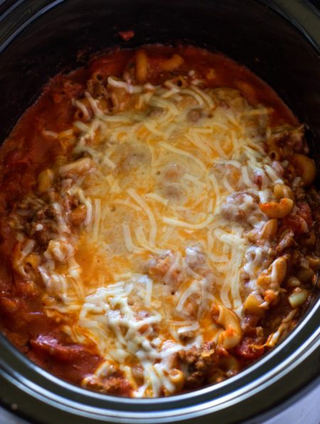 Slow Cooker Ground Beef and Cheese Pasta Recipe - FULL RECIPE