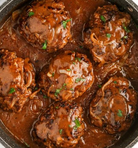 Classic Salisbury Steak Recipe with Onion Gravy - FULL RECIPE