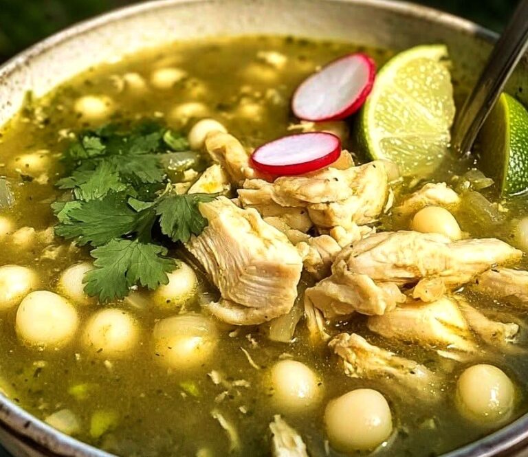 Authentic Chicken Pozole Verde (Green Mexican Hominy Soup) Recipe