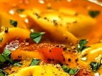 Creamy Slow Cooker Tomato Tortellini Soup with Cheddar