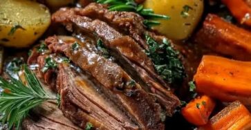 Classic Slow Cooker Pot Roast Easy Crockpot Chuck Roast Recipe Classic Slow Cooker Pot Roast Easy Crockpot Chuck Roast Recipe