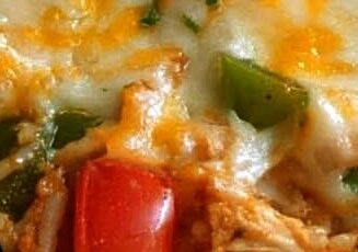 Easy Cheesy Fajita Chicken Casserole