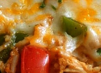 Easy Cheesy Fajita Chicken Casserole
