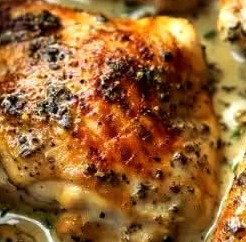 Slow Cooker Garlic Herb Chicken with Creamy Mushroom Sauce