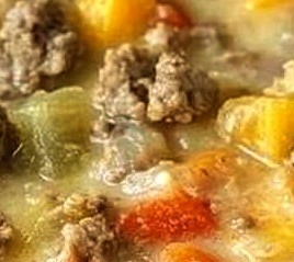 Lightened-Up Cheeseburger Soup Lightened-Up Cheeseburger Soup