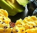 Morning Boost Power Breakfast Plate with Scrambled Eggsand Avocado Toast & Fresh Blueberries