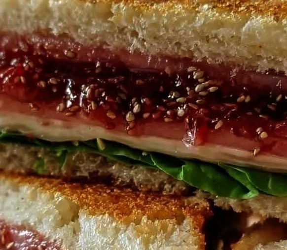 Sweet & Tangy Rhubarb and Strawberry Jam Tea Sandwiches