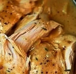 Savory Slow Cooker Chicken Breasts with Gravy
