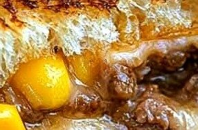 Cheesy Beef and Corn Grilled Sandwich Recipe Cheesy Beef and Corn Grilled Sandwich Recipe