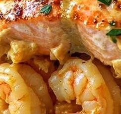 Crab & Shrimp Stuffed Salmon