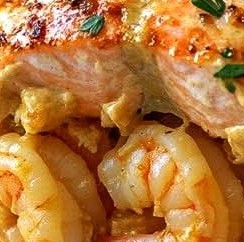Crab & Shrimp Stuffed Salmon