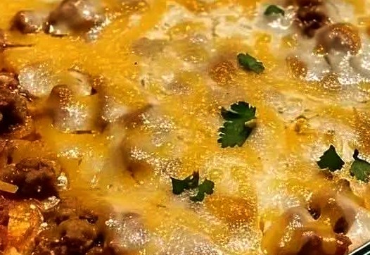 Cheesy Mexican Taco Lasagna Casserole