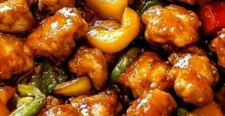 Easy Sheet Pan Sticky Sweet and Sour Chicken