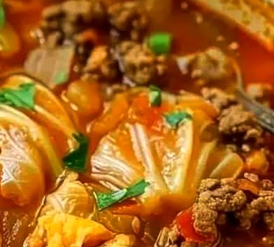Slow Cooker Cabbage Roll Soup