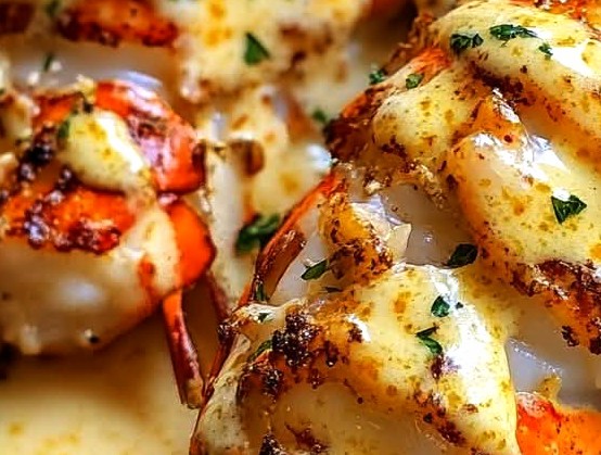 Creamy Garlic Butter Lobster Tails