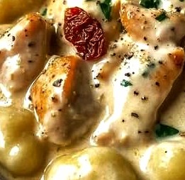 Creamy Crack Chicken Gnocchi Skillet 