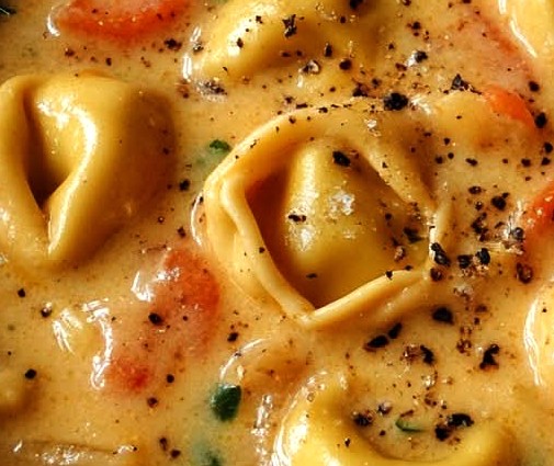Easy Creamy Tortellini Soup Recipe
