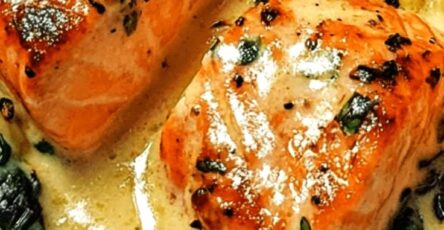 Easy Creamy Salmon Florentine Recipe