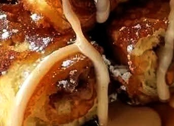 Cinnamon Roll French Toast Sticks with Cream Cheese Icing