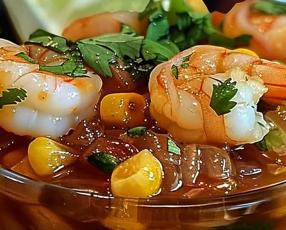 Zesty Mexican Shrimp Cocktail with Avocado