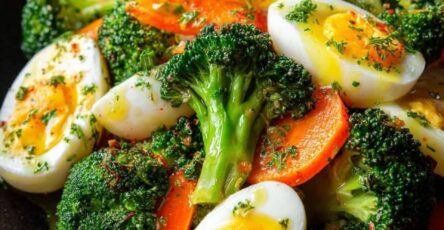 Healthy Broccoli Carrot Egg Bowl