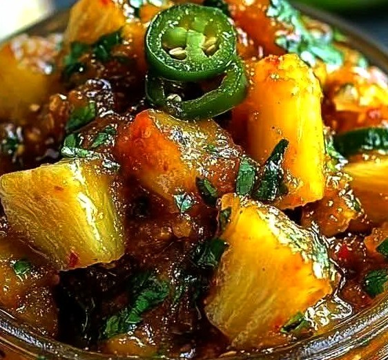 Sweet & Spicy Pineapple Jalapeño Chutney