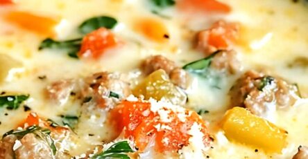 Ultimate Creamy Italian Sausage & Parmesan Soup