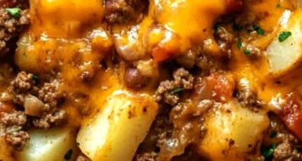 Hearty Slow Cooker Cowboy Casserole