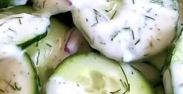 Creamy Cucumber Salad Recipe