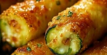Crispy Zucchini Cigars with Feta Cheese