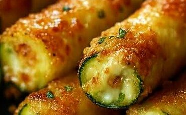 Crispy Zucchini Cigars with Feta Cheese