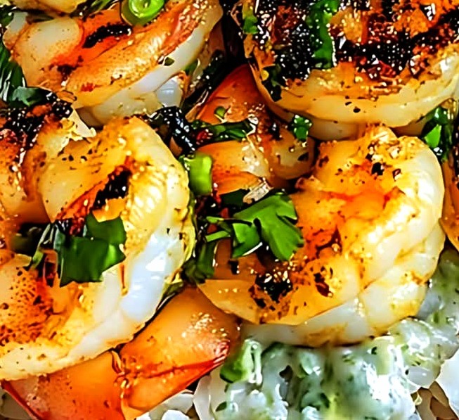 Zesty Shrimp and Avocado Rice Bowls with Creamy Cilantro Lime Sauce