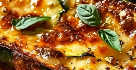 Cheesy Garlic Zucchini Steaks Recipe