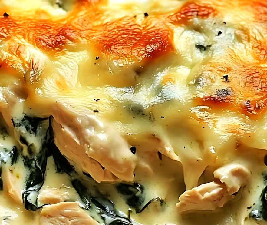 Creamy Chicken and Spinach Casserole Recipe