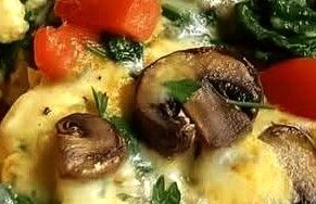 Cheesy Veggie-Loaded Omelette Bomb