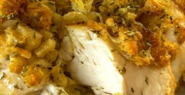 Creamy Swiss Chicken Casserole with Stuffing