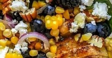 Blackberry Chicken & Spinach Salad