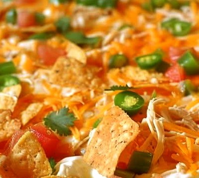 Cheesy Mexican Chicken Tortilla Casserole