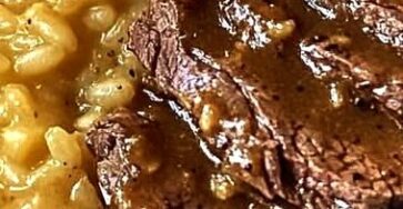 Italian Pot Roast with Creamy Parmesan Risotto