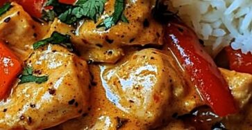 Creamy Paprika Chicken with Buttery Garlic Rice