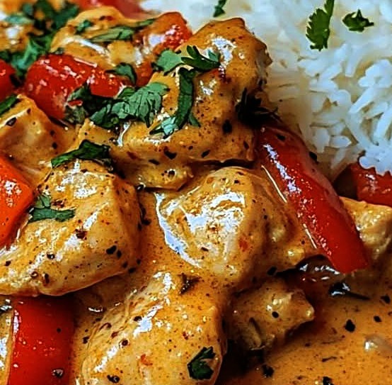 Creamy Paprika Chicken with Buttery Garlic Rice