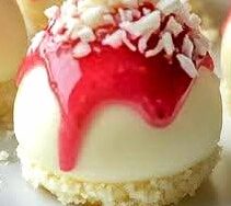 White Chocolate Strawberry Cheesecake Bites