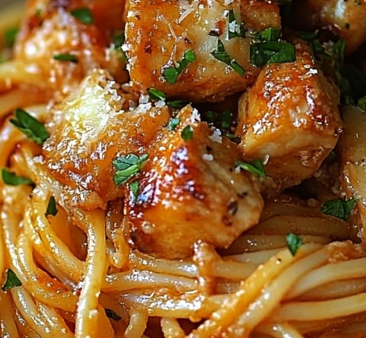Creamy Chicken Spaghetti Bake