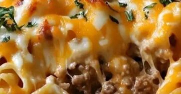 Cheddar Ranch Ground Beef Pasta Bake Cheddar Ranch Ground Beef Pasta Bake