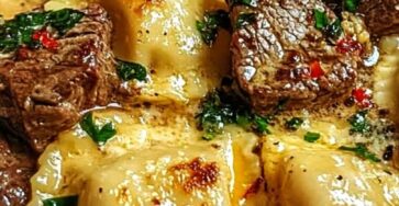 One-Skillet Garlic Butter Steak & Cheese Ravioli One-Skillet Garlic Butter Steak & Cheese Ravioli