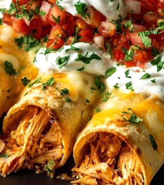 Baked Cream Cheese Chicken Taquitos