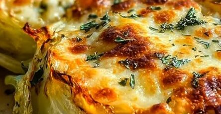 Cheesy Baked Cabbage Steaks